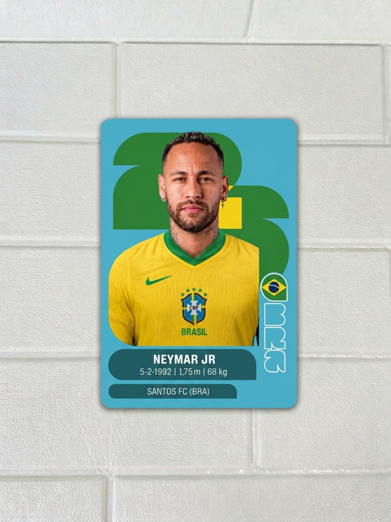 Figurinha Exclusiva Neymar — Álbum Copa 2026