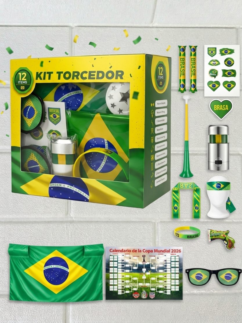 Kit Torcedor Brasil